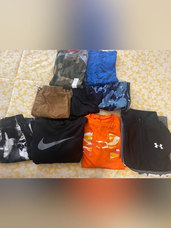 Nike Other - Nike Adidas Under Armour 9pc Athletic Lot of Boys size small 6/7